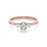 Pierścionek z różowego złota z diamentami AJPZ_091